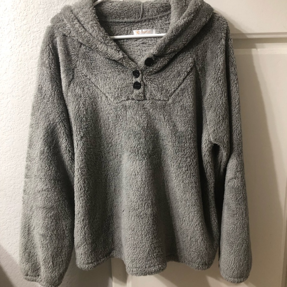 Smoke Grey Comfy Hoodie
